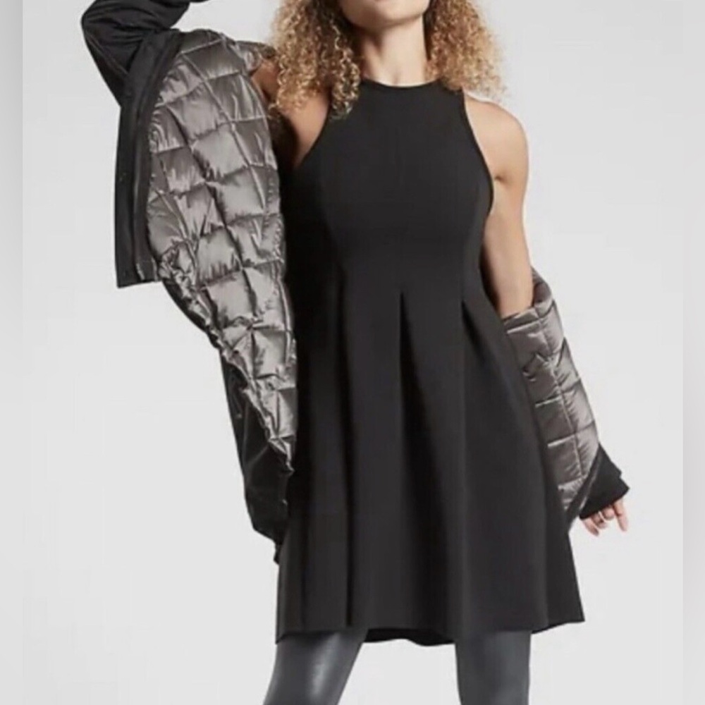 ATHLETA En Route Scuba Dress - Black - Size XS